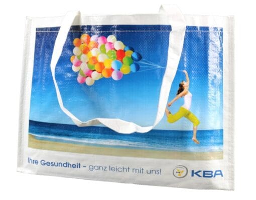 KBA Tasche mit Luftballon Design und umläufigem Einfassband am Boden PP KBA Tasche mit Luftballon Design und umläufigem Einfassband am Boden PP