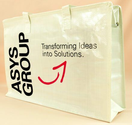 Innovatives Design: PP Woven Taschen von ASYS GROUP sind modern und kreativ.