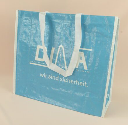 DINA - Klarer Überblick: Oben Bedruckte PP Woven Einkaufstaschen für Organisierte Einkäufe